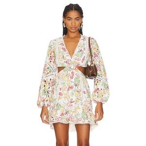 HEMANT & NANDITA cut out dress